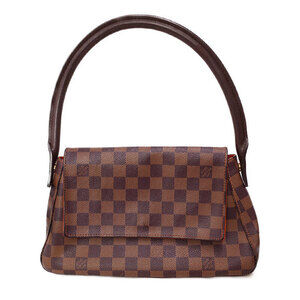 Louis Vuitton Damier Ebene Brown Looping Brown Semi Shoulder Bag